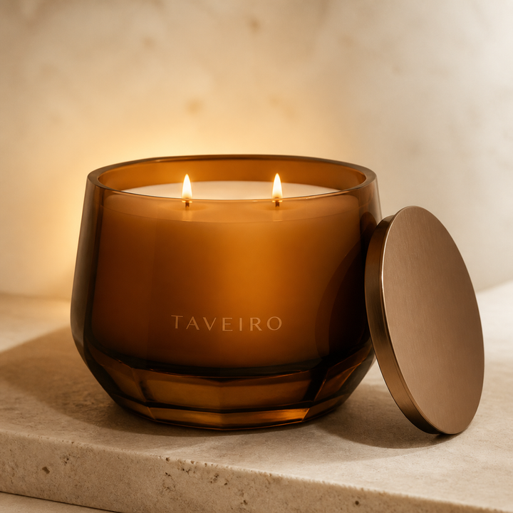 Taveiro Ember Glass Two-Wick Scented Candle